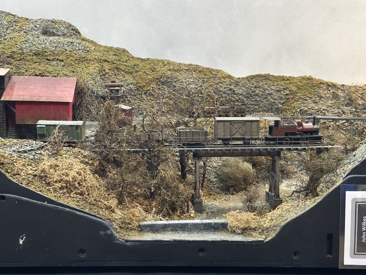 Goods train crosses the Wye river